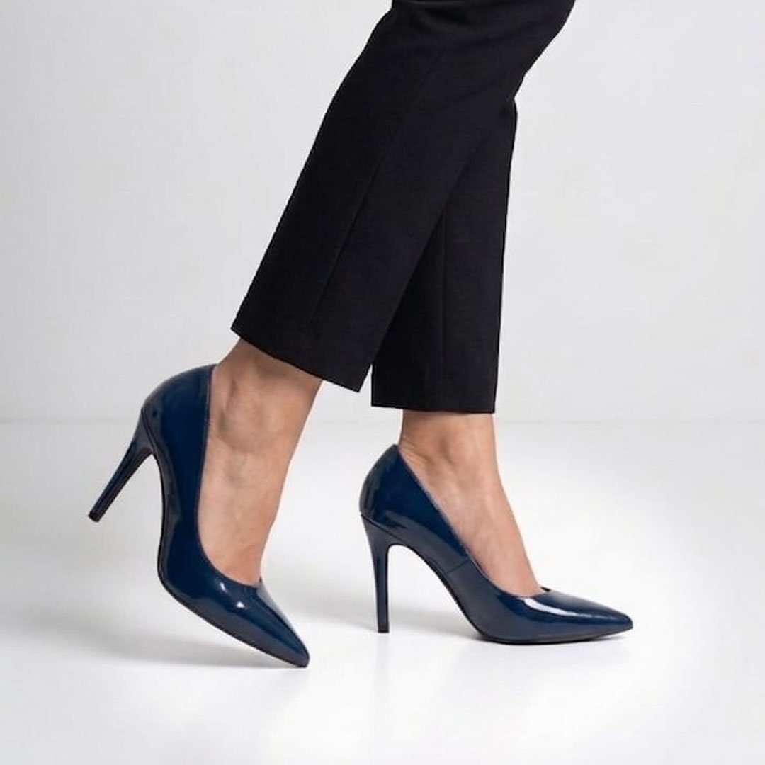 ESCARPINS SOUPLES – BLEU-MARINE