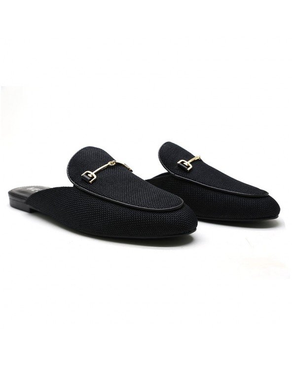 BABOUCHES CONFORTABLES – NOIR