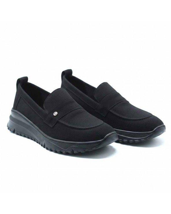 CHAUSSURES CONFORTABLES EN CUIR – NOIR