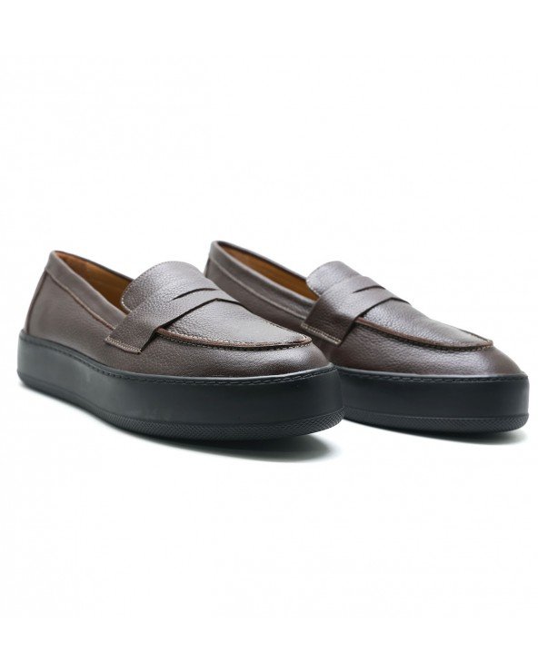 CHAUSSURES EN CUIR – MARRON