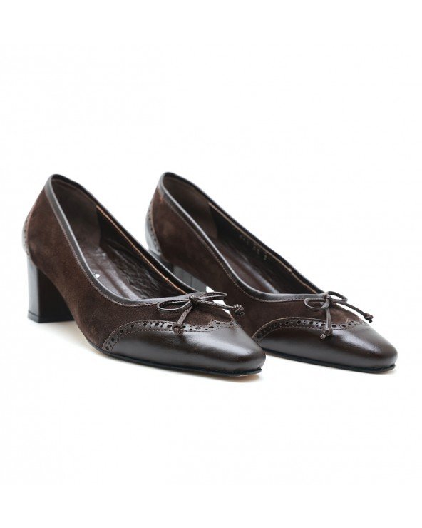 CHAUSSURES EN CUIR – MARRON