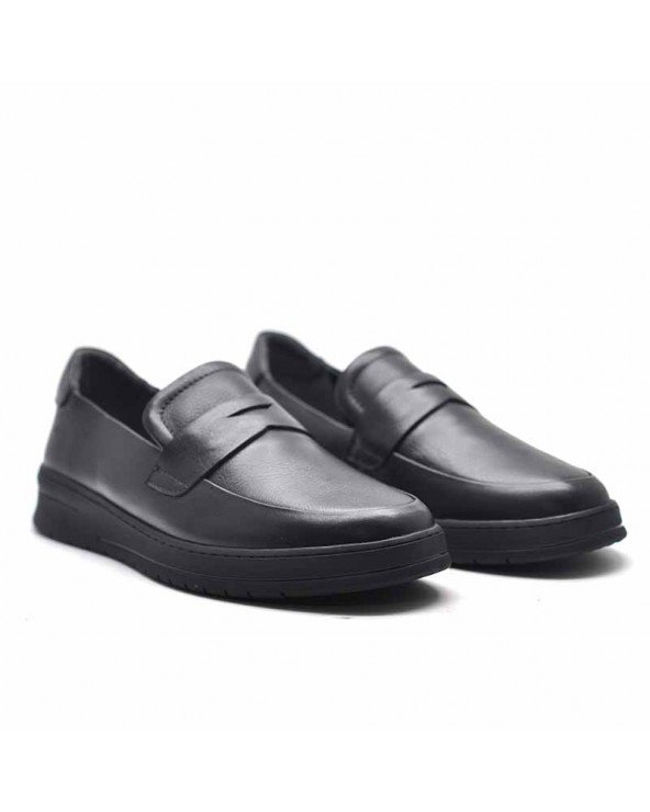 CHAUSSURES SOUPLES EN CUIR – NOIR